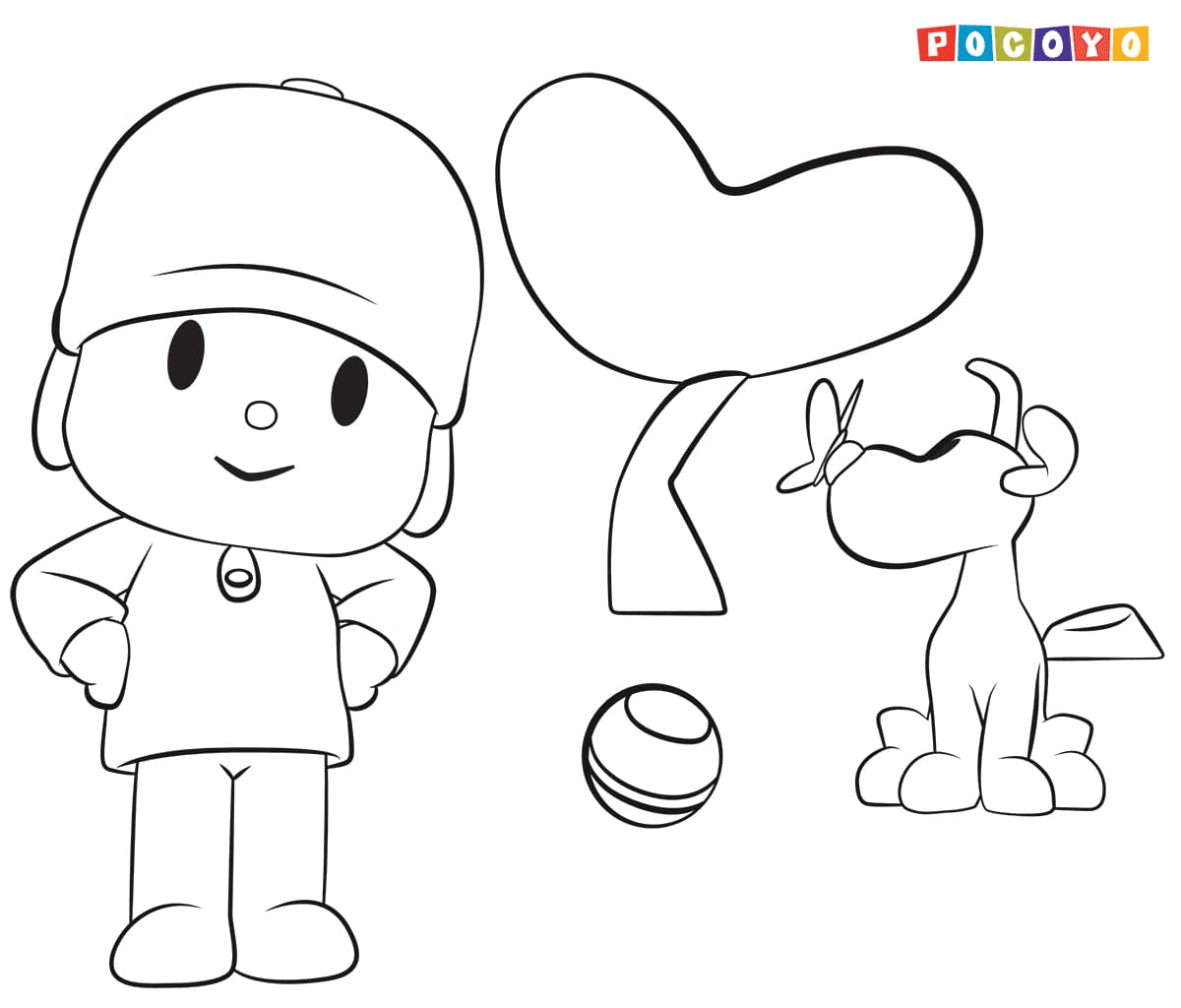 Pocoyo Flower Coloring Page in 2023  Flower coloring pages, Coloring  pages, Pocoyo