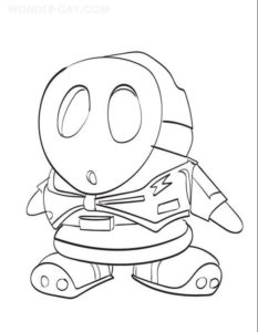 Shy Guy Mario Coloring Pages | WONDER DAY — Coloring pages for children ...
