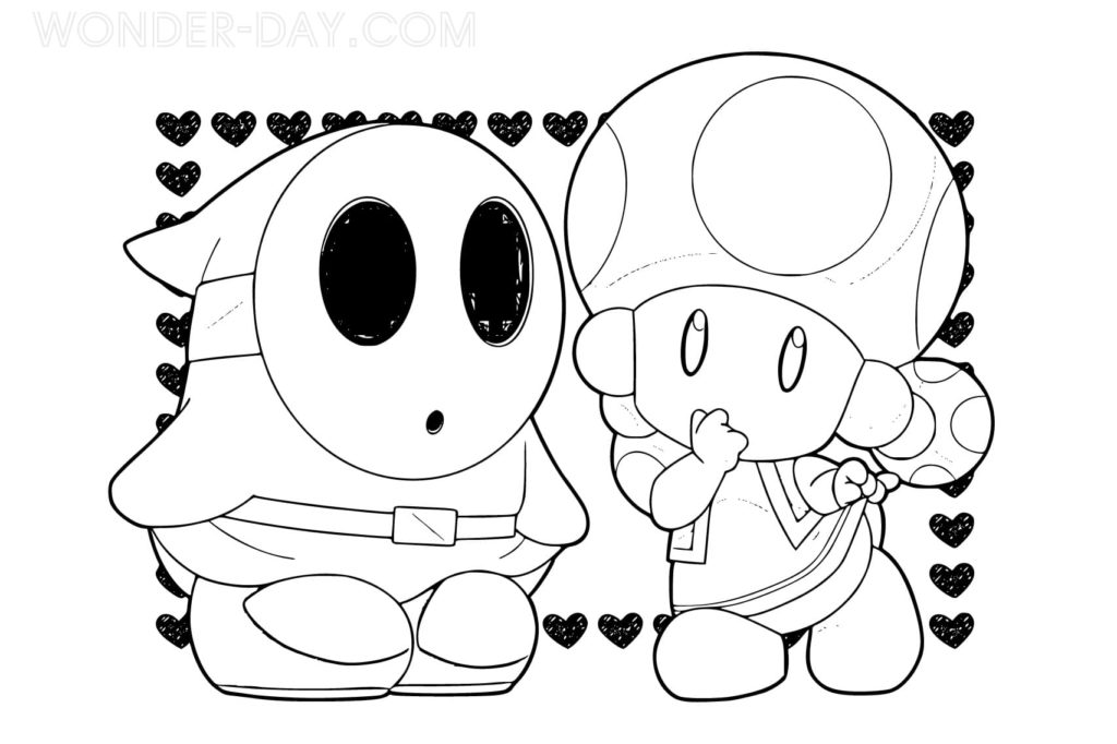 Shy guy and Toad