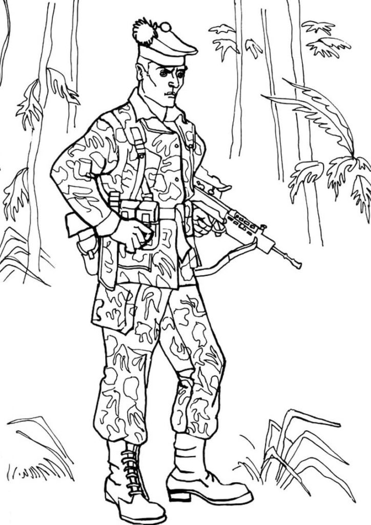 Soldat in Verkleidung