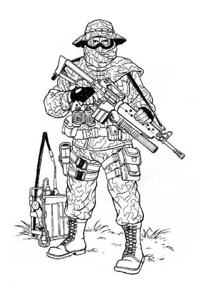 Soldat in Verkleidung