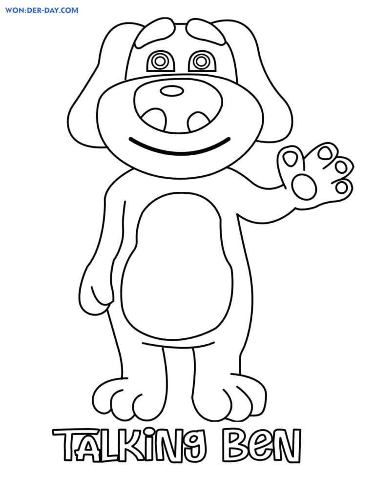 Talking Ben Coloring Pages WONDER DAY — Coloring pages for children