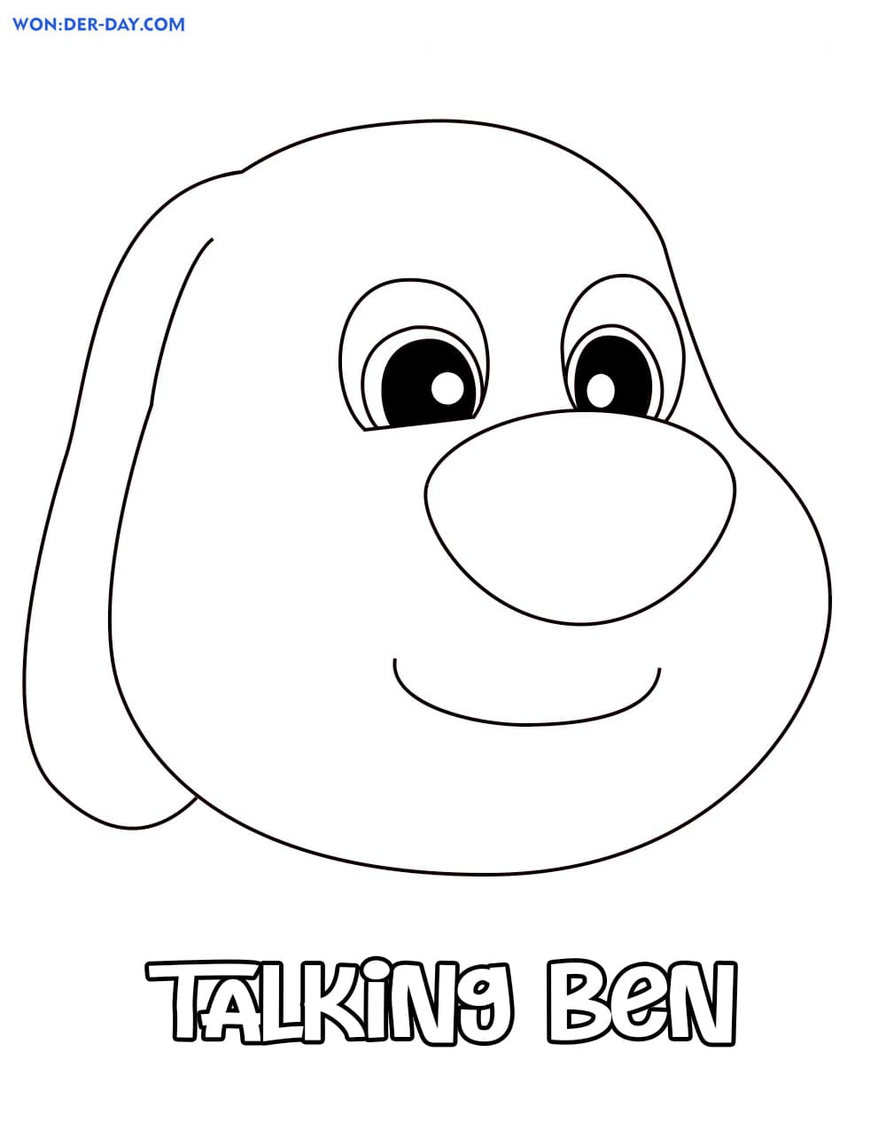 Talking Ben Coloring Pages Printable for Free Download