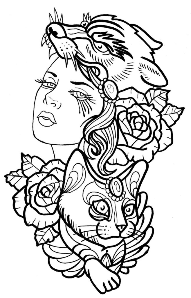 Tattoo Coloring Pages | 90 Printable Coloring Pages