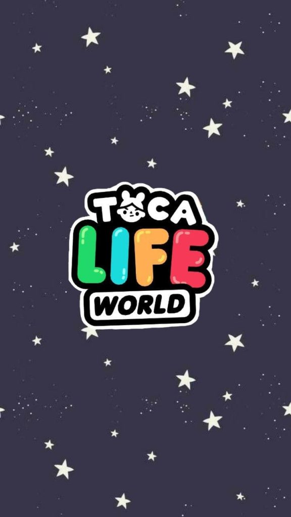 Logo et étoiles Toca Life World