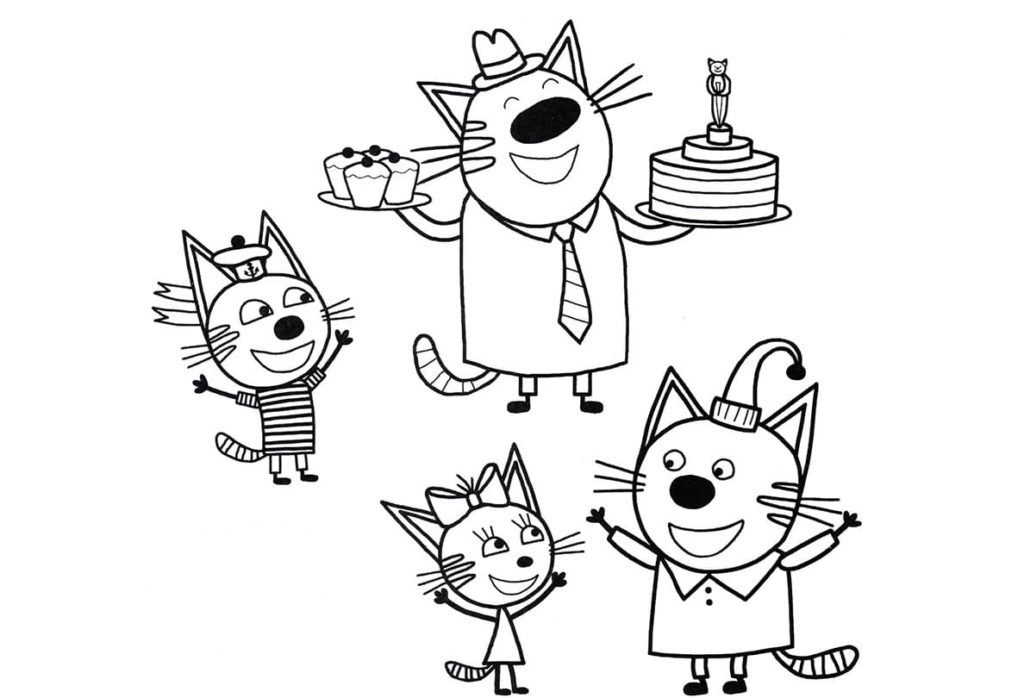 День Рождения три кота