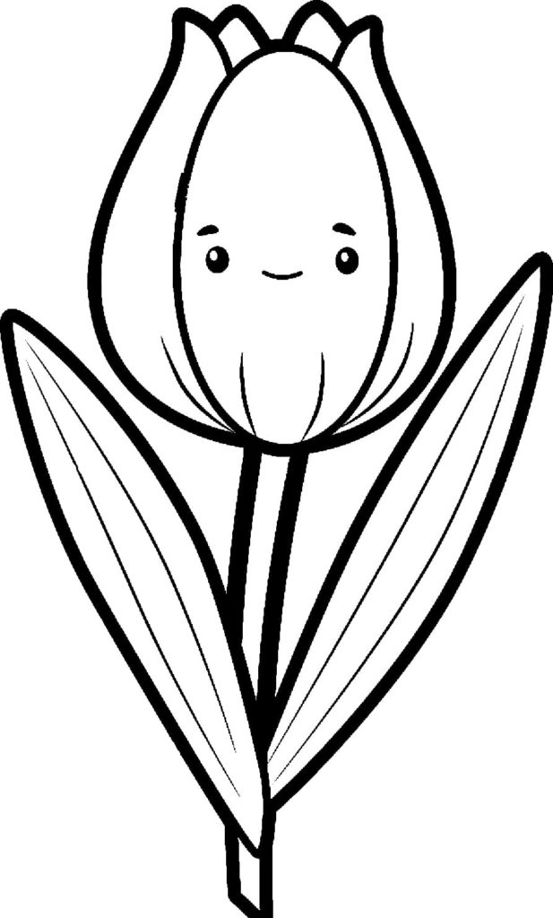 tulipa fofa com olhos