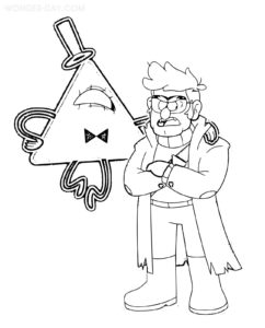 Bill Cipher Coloring Pages | WONDER DAY — Coloring pages for children ...