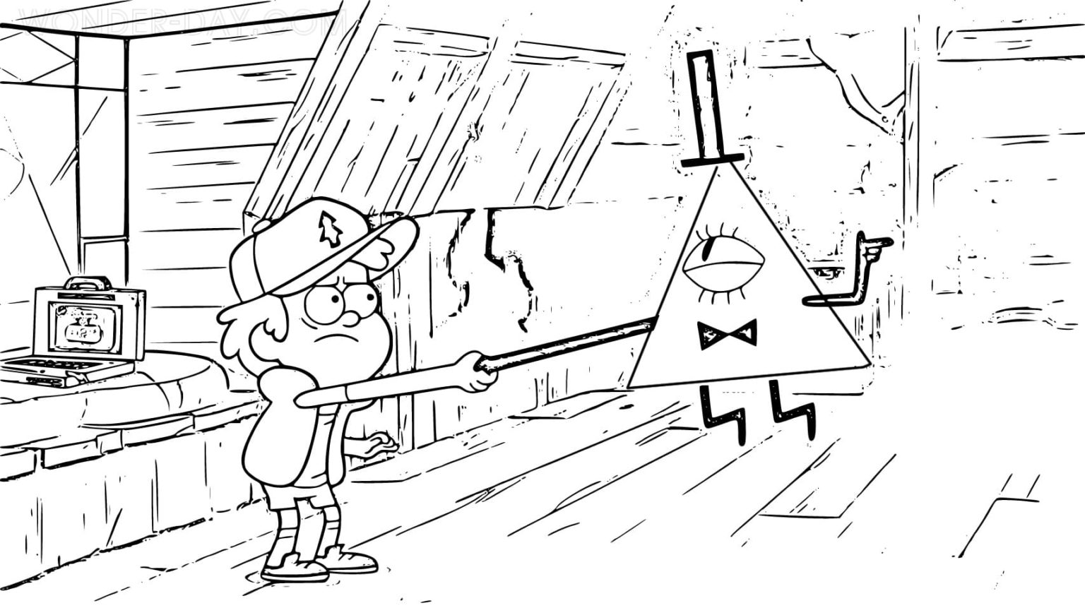 Bill Cipher Coloring Pages | WONDER DAY — Coloring pages for children ...