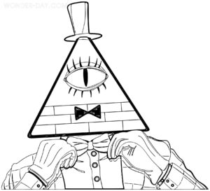 Bill Cipher Coloring Pages | WONDER DAY — Coloring pages for children ...