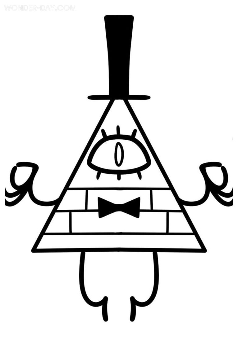 Bill Cipher Coloring Pages | WONDER DAY — Coloring pages for children ...