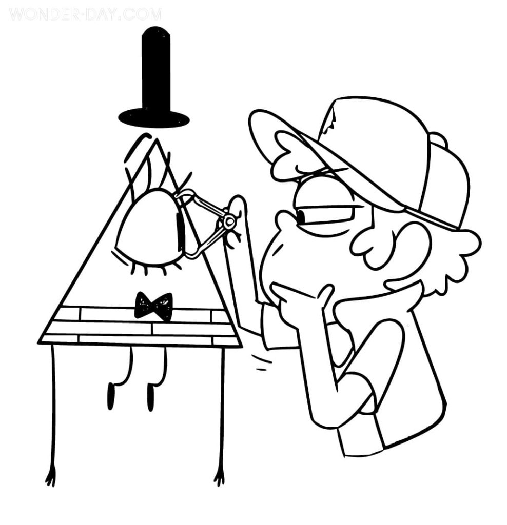 Dipper Pines and Bill Cipher