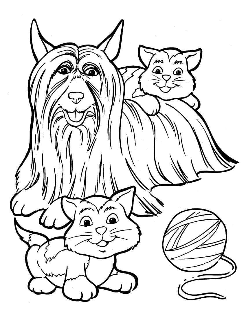 Desenhos de cães para colorir para imprimir - GBcoloring