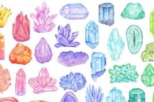 Crystal Coloring Pages