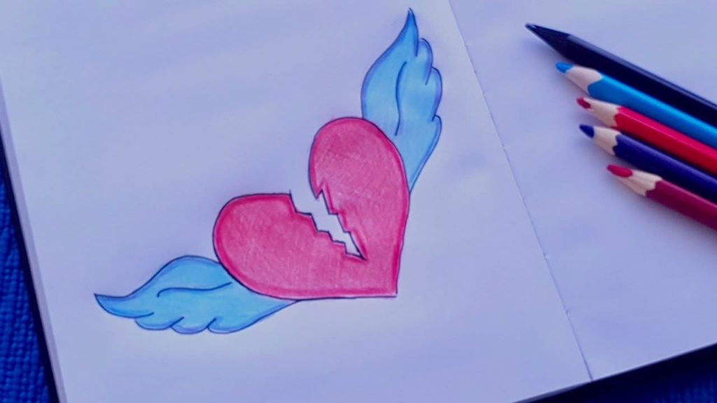 corazón con alas