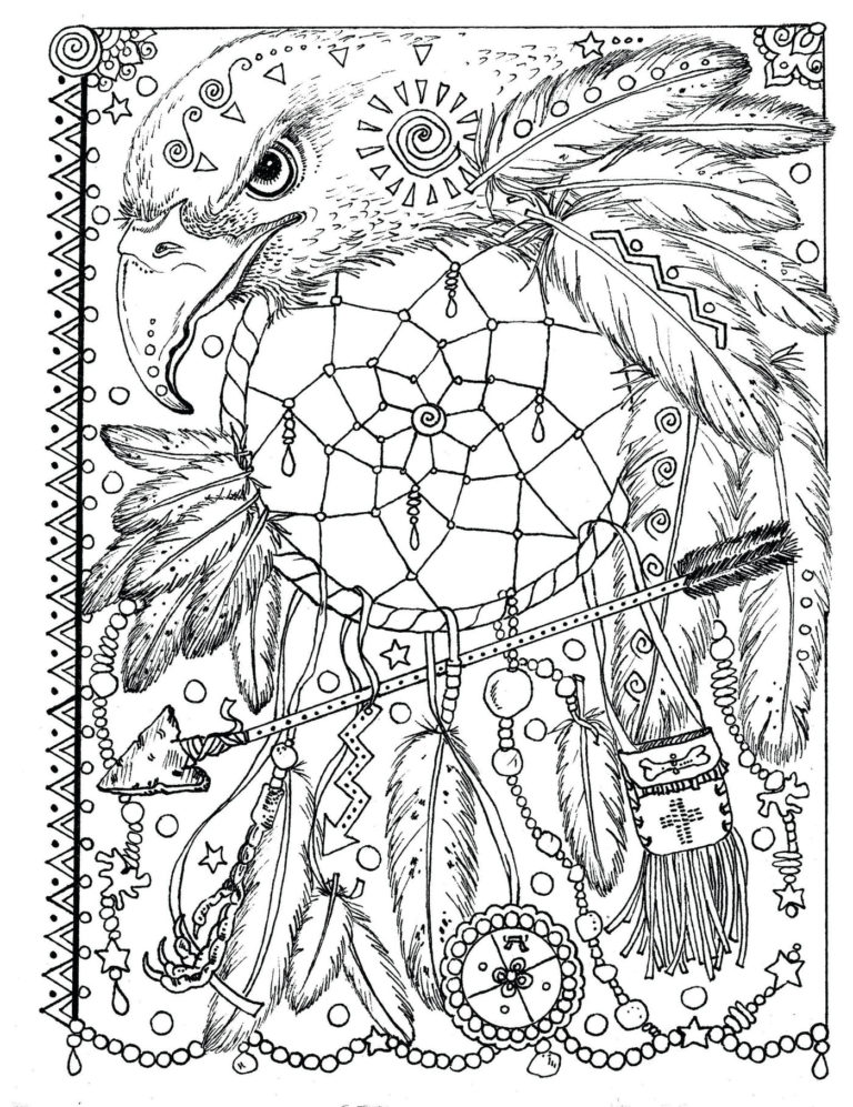 Dreamcatcher Coloring Pages WONDER DAY — Coloring pages for children