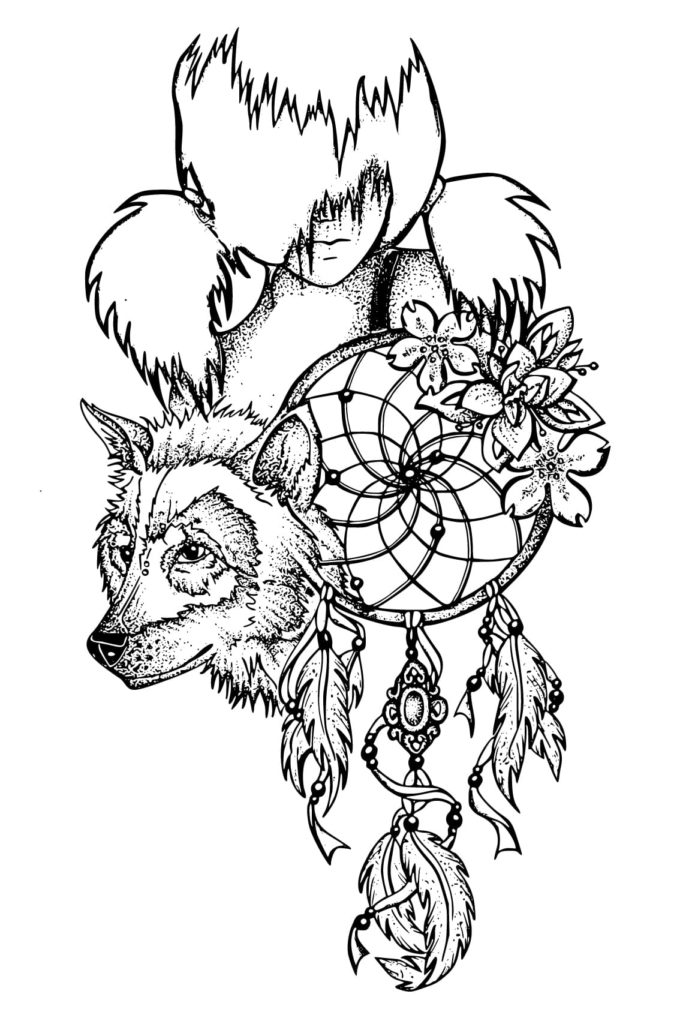 Dreamcatcher Wolf