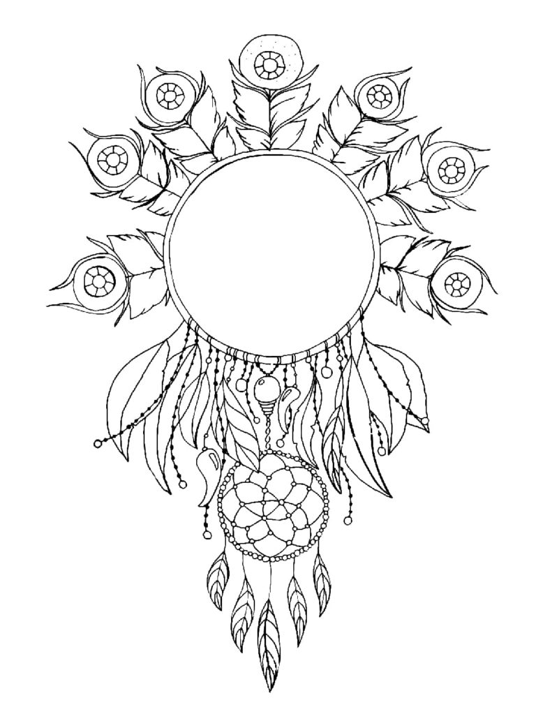 Dreamcatcher Coloring Pages | WONDER DAY — Coloring pages for children ...