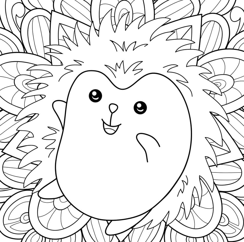 Cheerful hedgehog