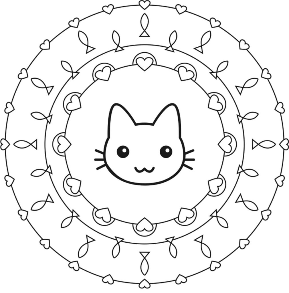 Katzen-Mandala
