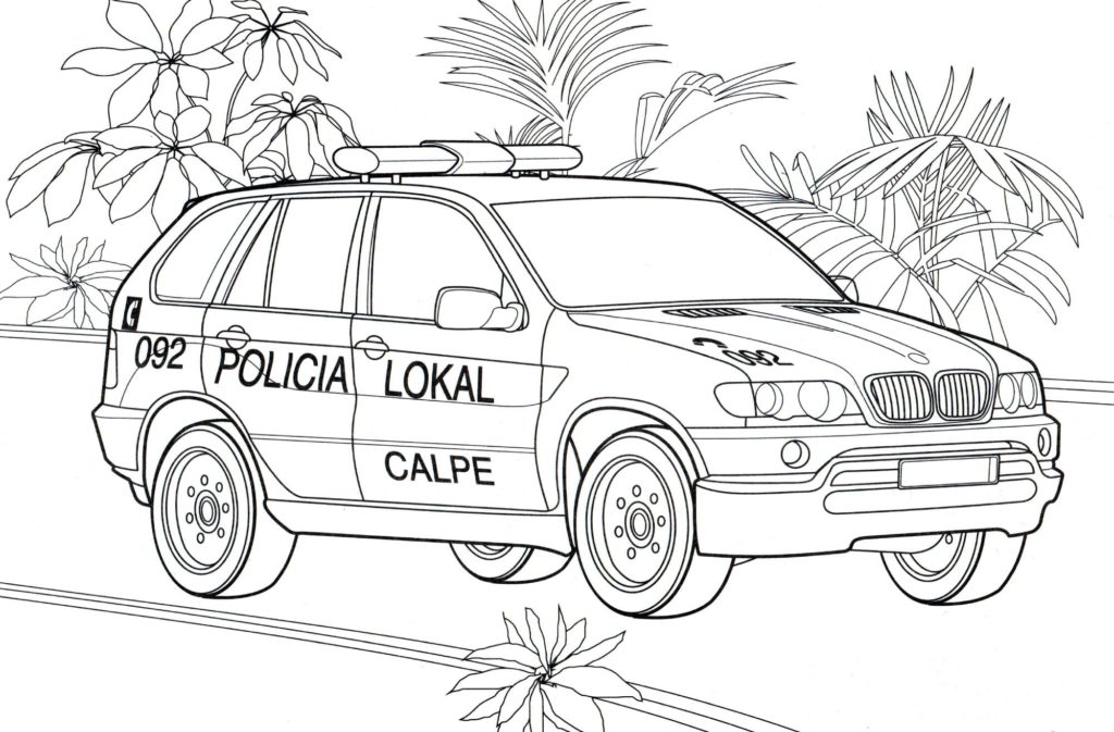 carro de polícia SUV
