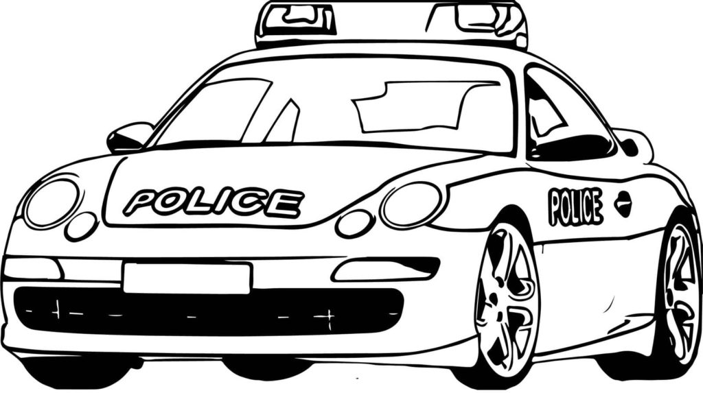 Porsche police car