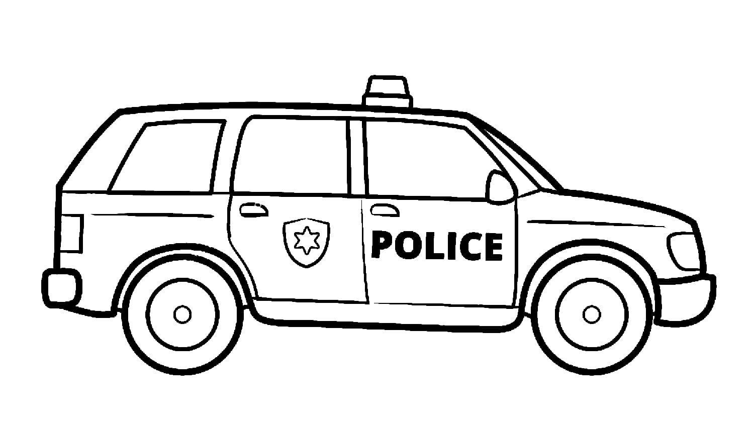 Police Car Coloring Pages | Printable Coloring Pages
