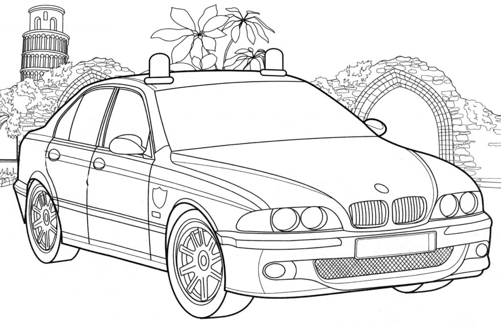 Полицейская машина BMW