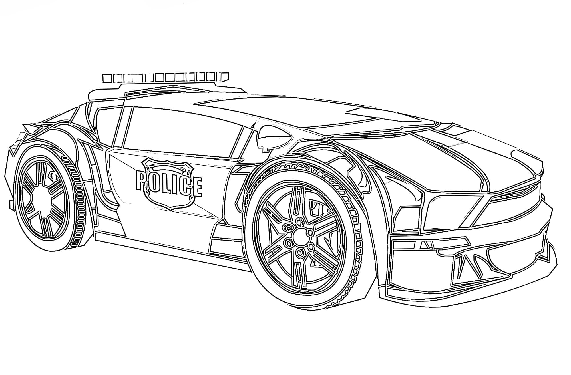 Police Car Coloring Pages   Printable Coloring Pages