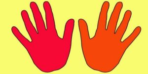 Modèle de main d’enfant – Main à colorier pour couper
