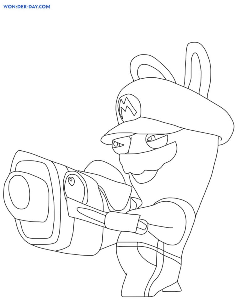 Rabbids Invasion Coloring Pages | WONDER DAY — Coloring pages for ...