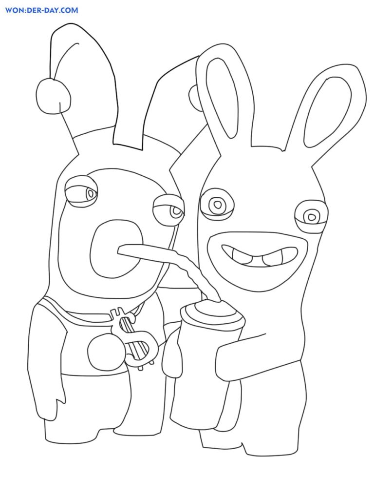 Rabbids Invasion Coloring Pages | WONDER DAY — Coloring pages for ...