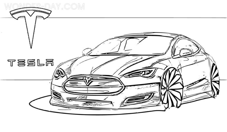 Tesla Coloring Pages | Coloring Pages for Kids