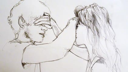 Boy and girl drawings