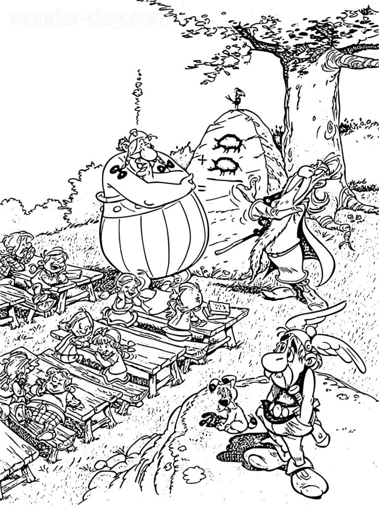 Asterix and Obelix Coloring Pages | WONDER DAY — Coloring pages for