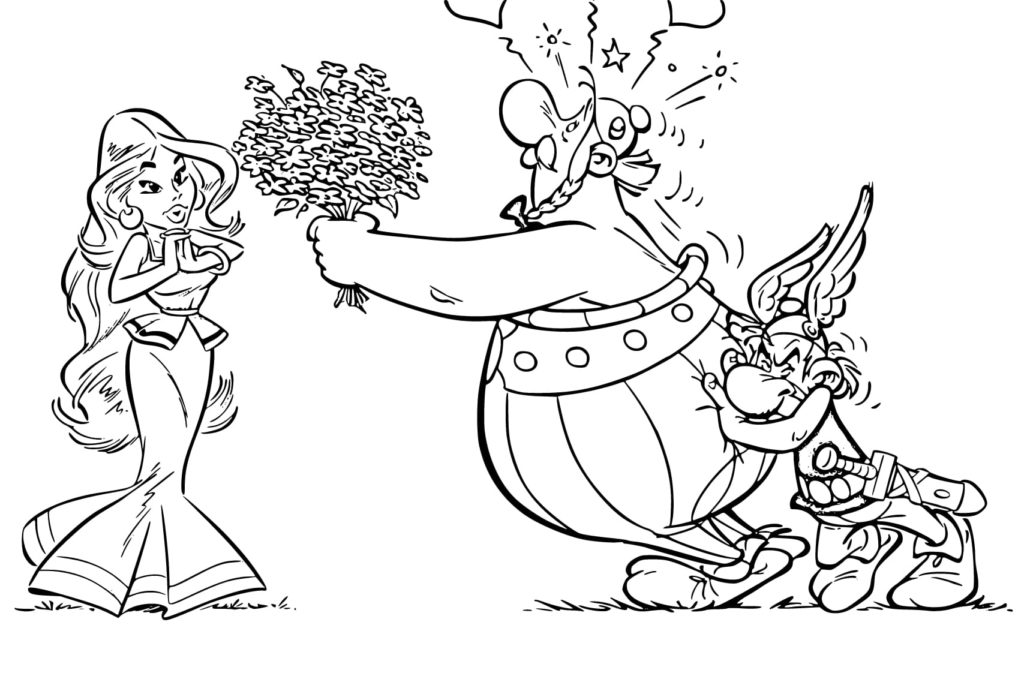 Ausmalbilder Asterix und Obelix