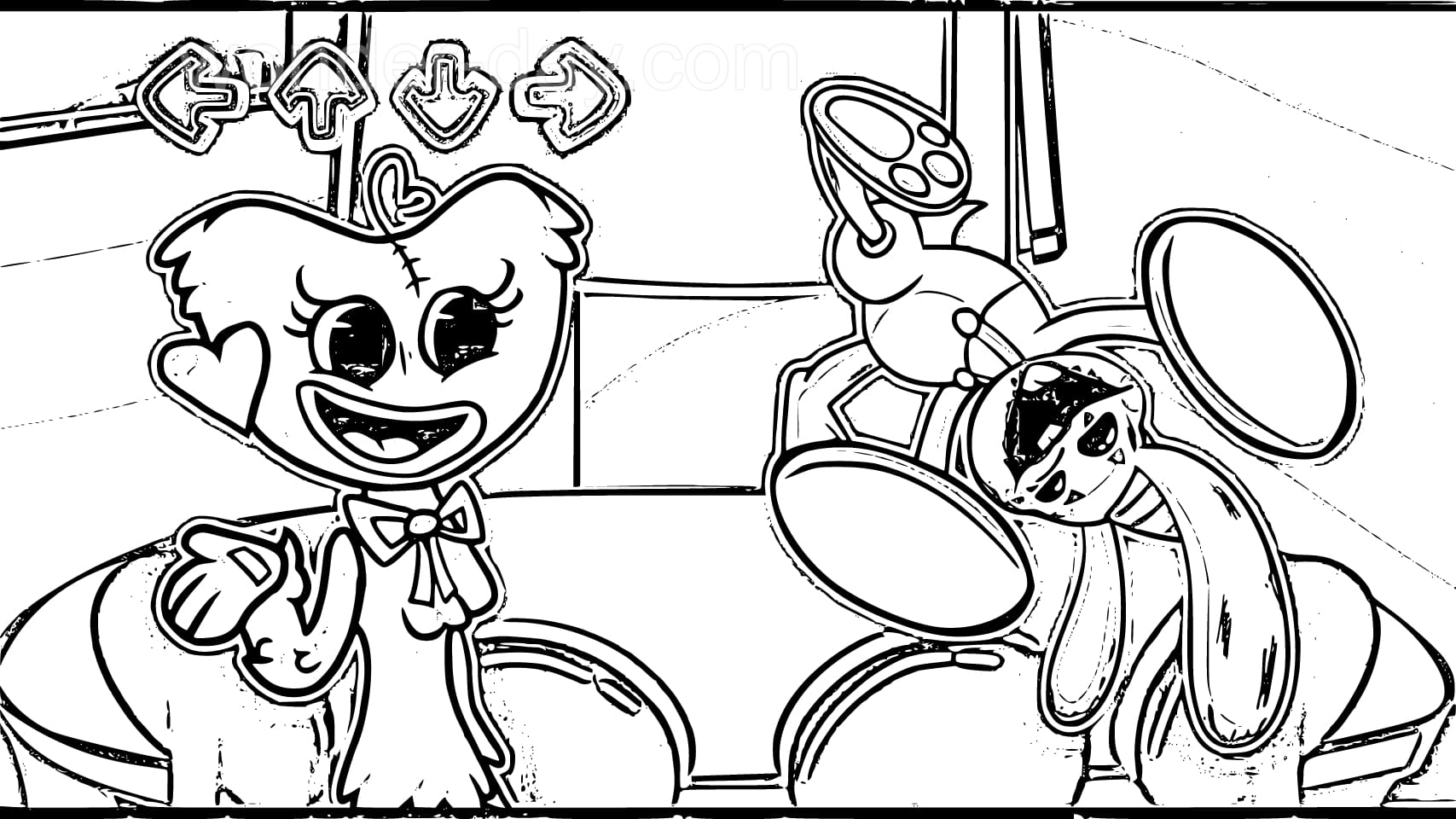 Desenhos de Bunzo Bunny de Poppy Playtime para Colorir e Imprimir 