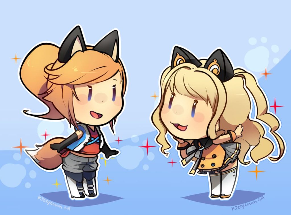 Chicas con orejas de gato
