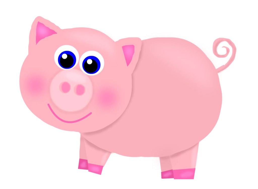 cartoon pig vector