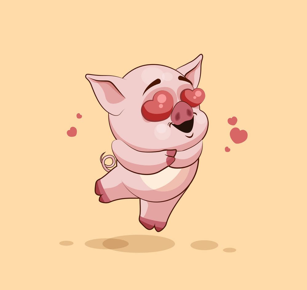 Pig in love