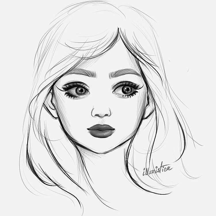 Girl for sketch