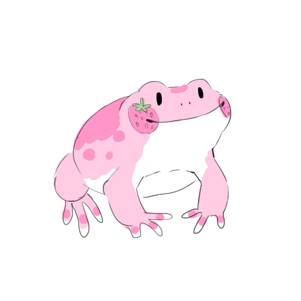 Розовая лягушка