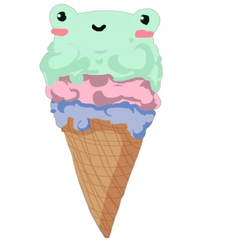 glace grenouille