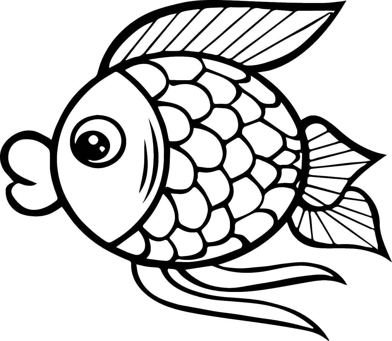Goldfish coloring pages | 40 Printable coloring pages