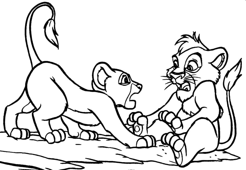 Животные из мультфильма Король лев