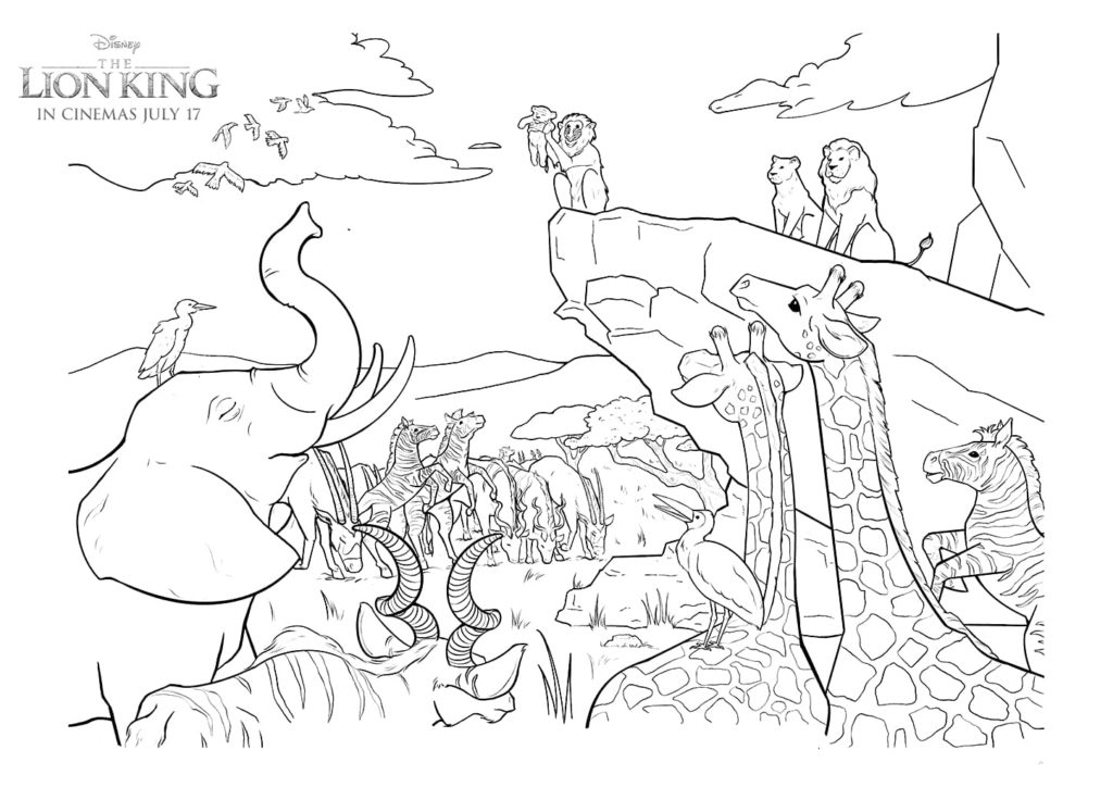 The lion king movie coloring book