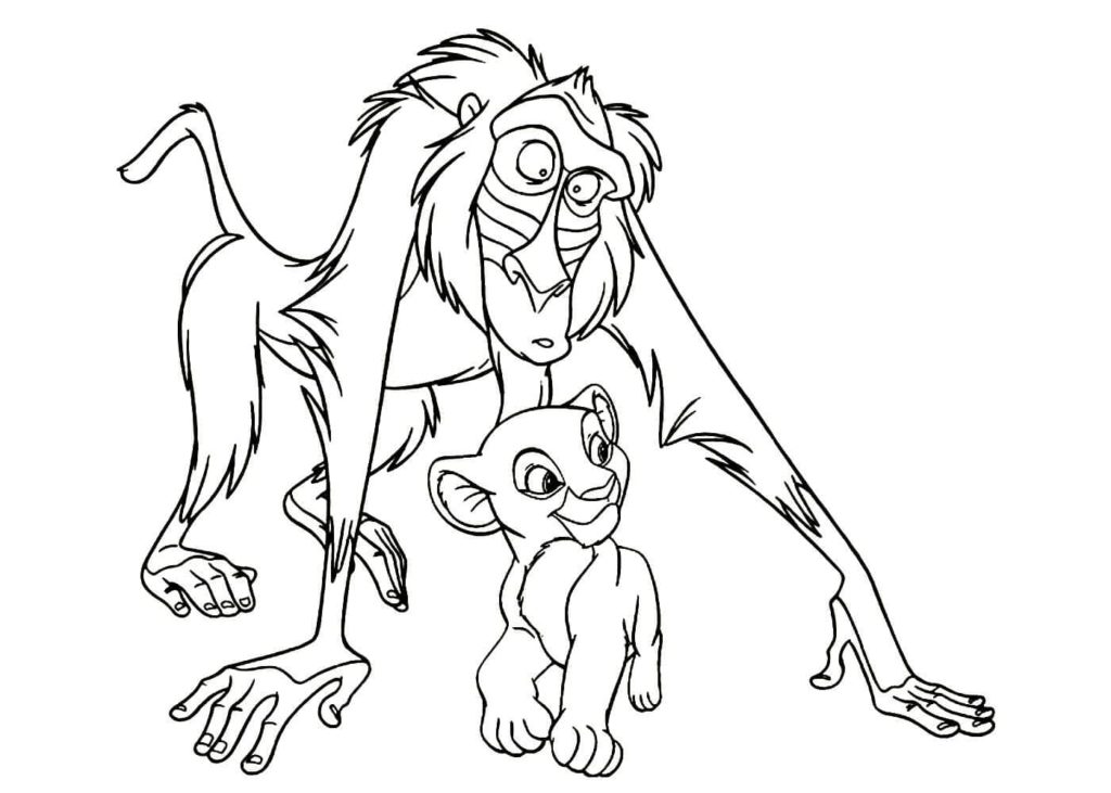 monkey and lion