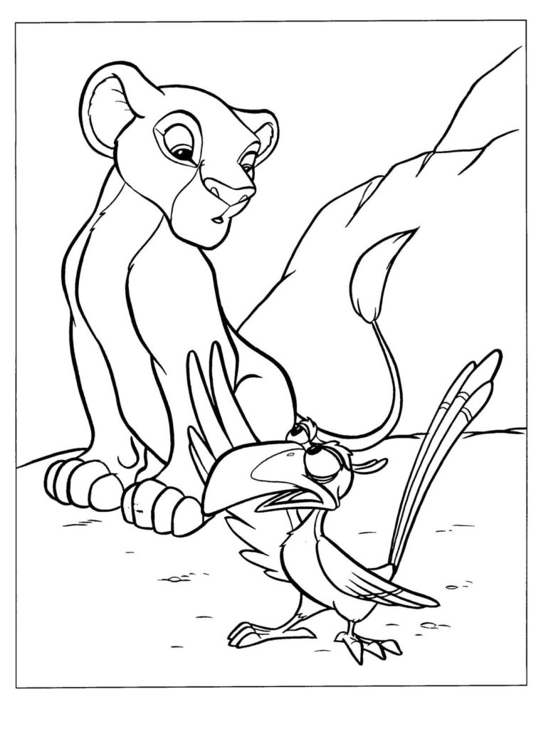Personagens de desenhos animados do Rei Leão