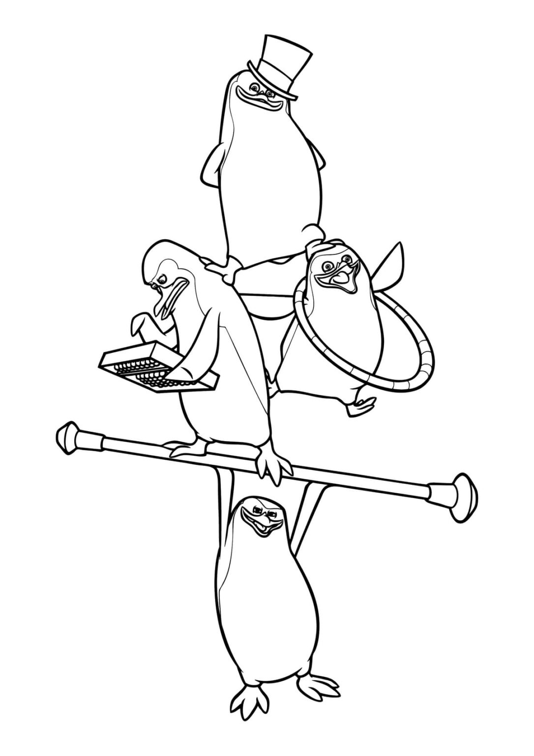 Penguins of Madagascar Coloring Pages | WONDER DAY — Coloring pages for ...