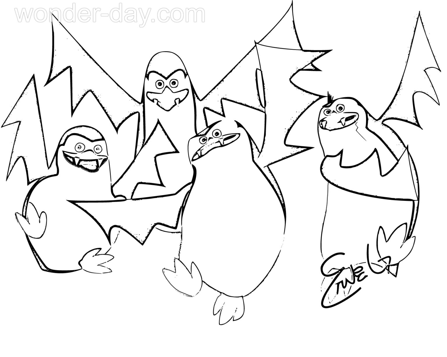 Penguins of Madagascar Coloring Pages | WONDER DAY — Coloring pages for ...